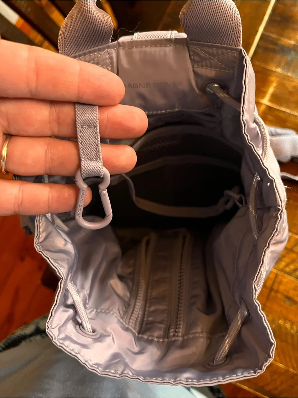 Dagne Dover Drawstring Nova Sling in Lavender